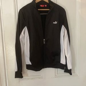 Puma Black and White Track Jacket